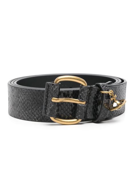 Black Wide Alex Charm belt Vivienne westwood - women VIVIENNE WESTWOOD | 8201007JUL007YN203